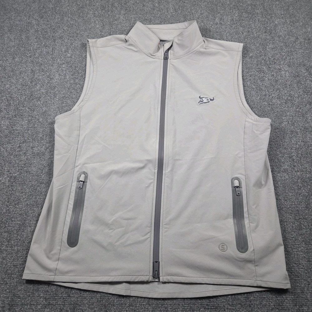 Stitch SWS Vest Men Medium Gray Weather System Golf Performance Logo